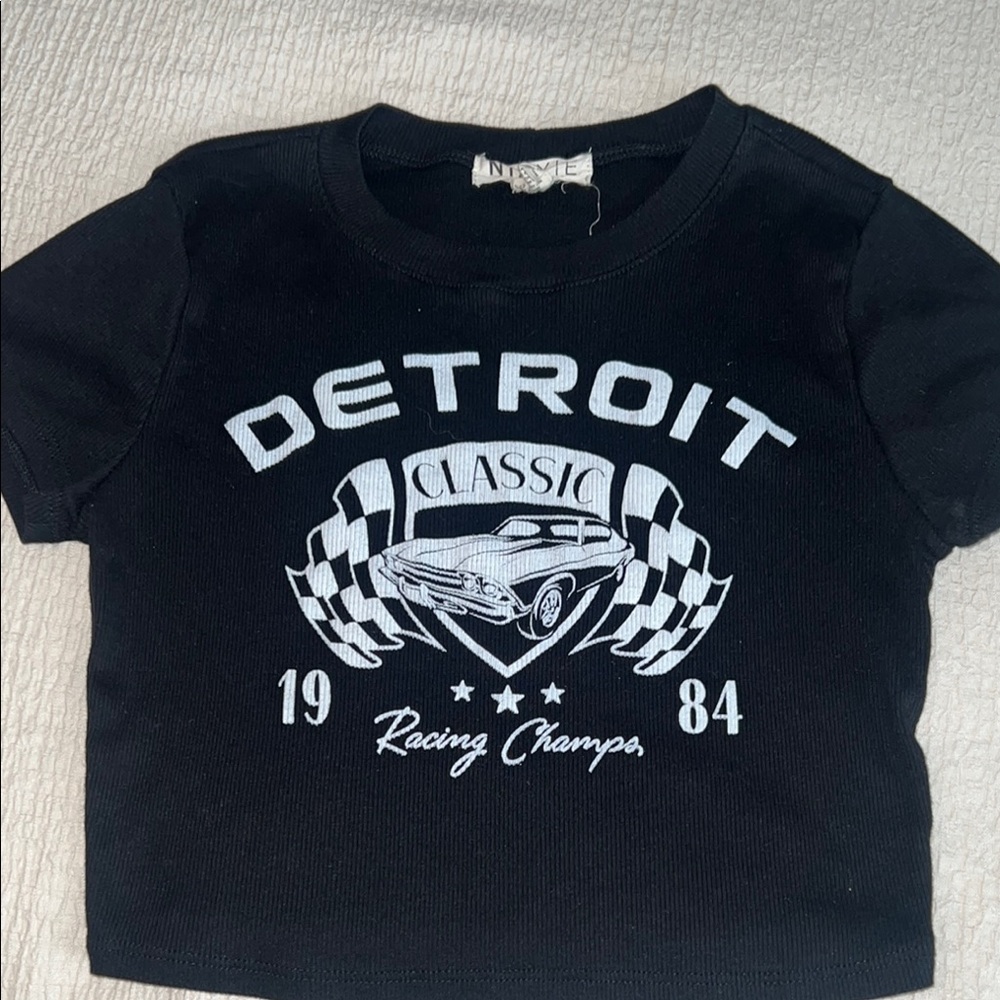 Black Detroit Classic Racing Tee